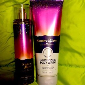 Sunset glow moisturizing body wash & spray
